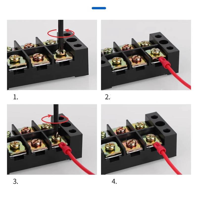 TBC-606 6Pin 60A 660V كتل طرفية حاجز ثابت
