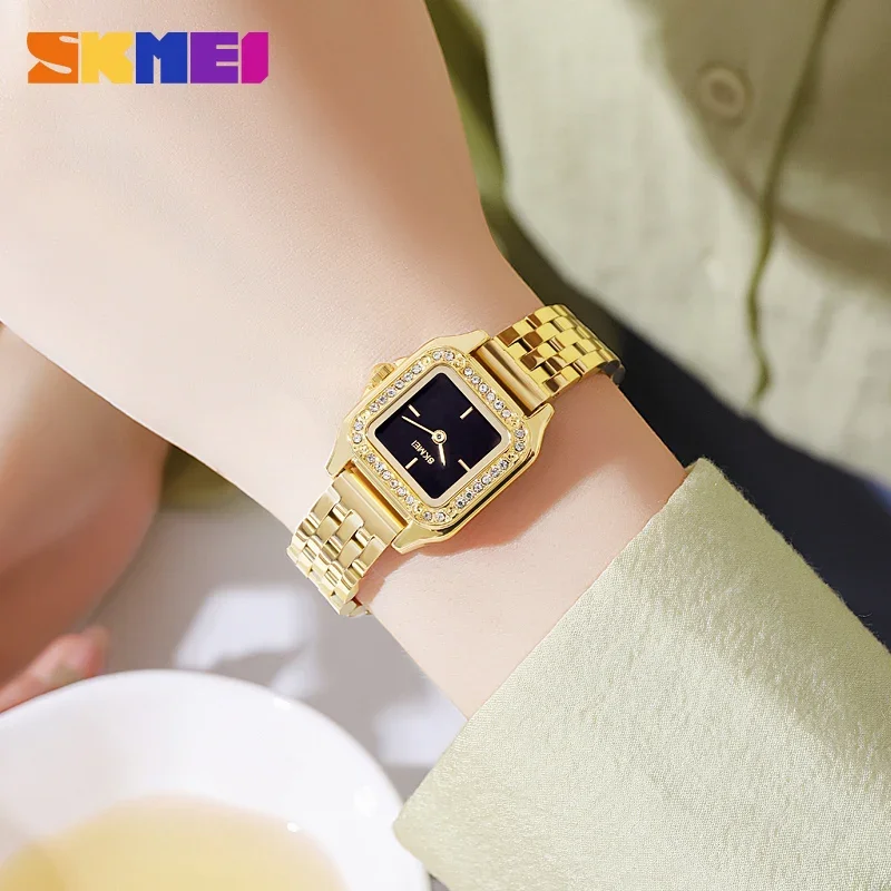 ساعة كوارتز نسائية من Skmei ، أنيقة ، مقاومة للماء ، رياضية ، سوار ، هدية للنساء ، أو ، أو