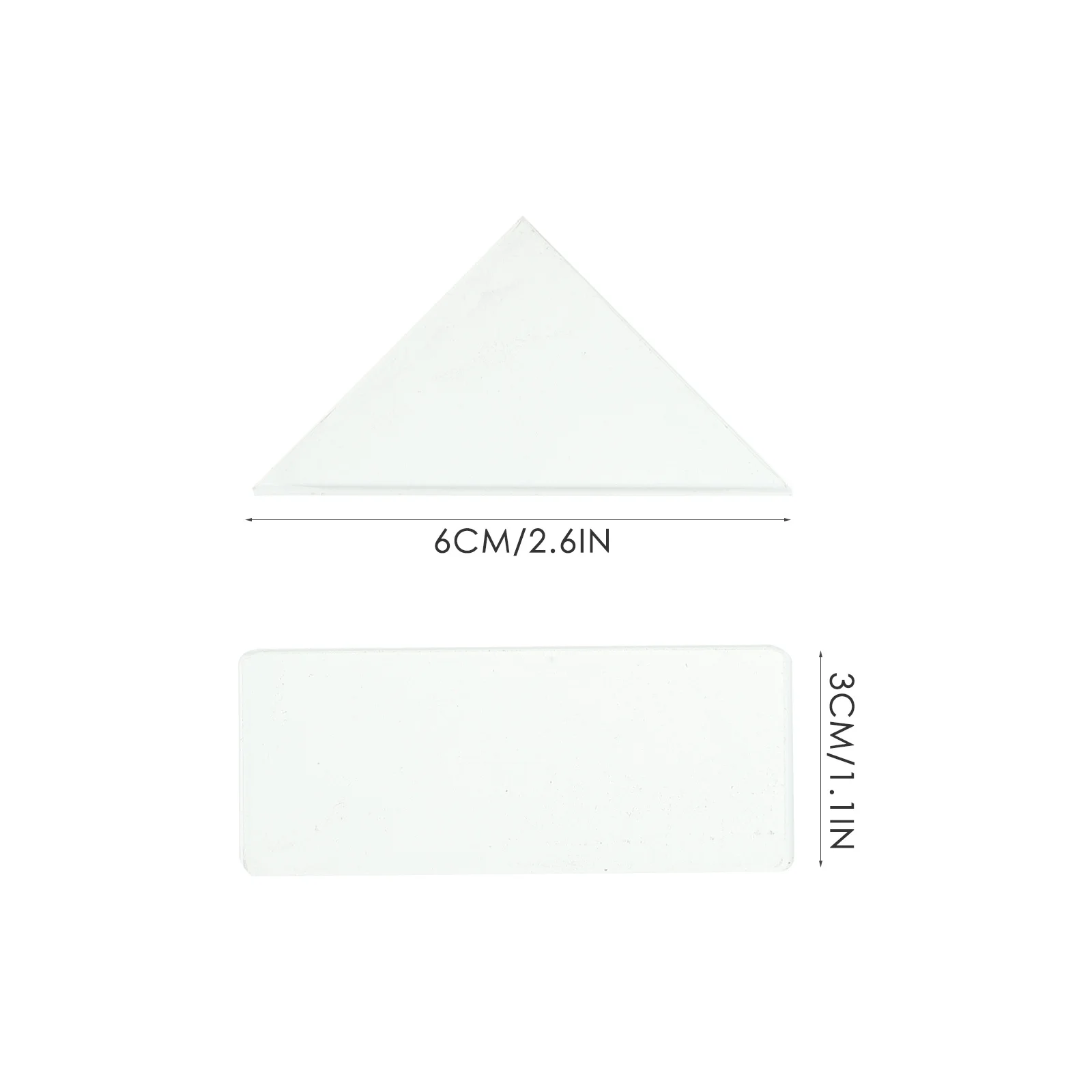 

5Pcs Optical Experiment Glass Lens Set Semicircular Triangular Rectangular Physics Teaching Equipment Precision Demonstrator