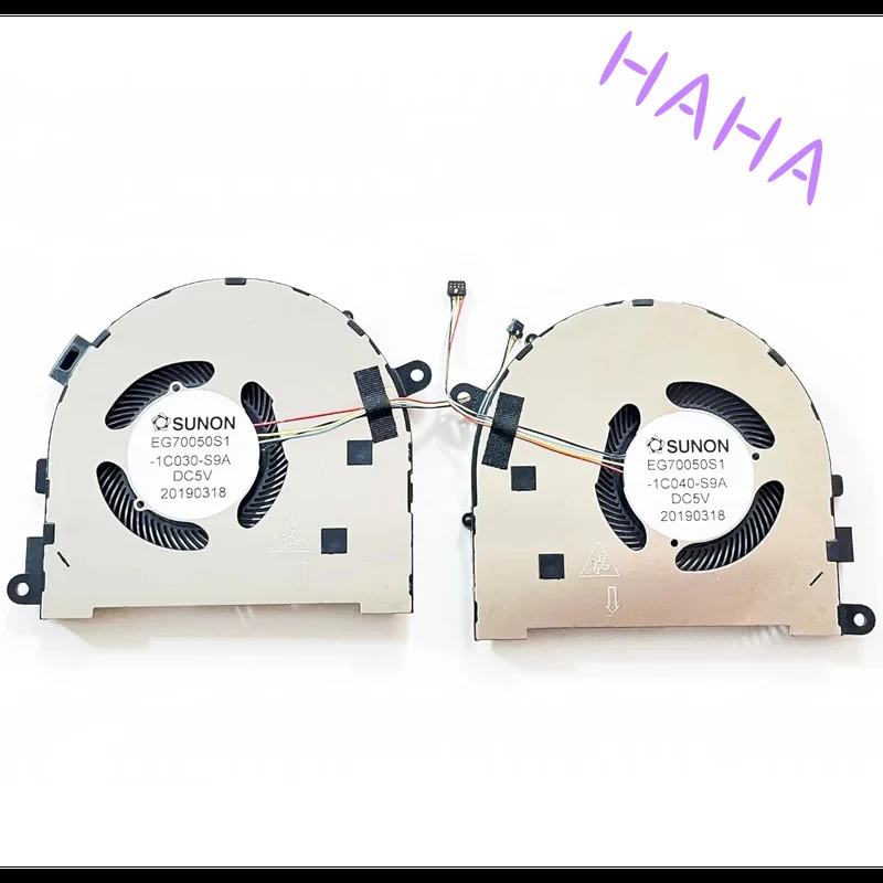 H+ SZ CPU / GPU Cooling Fan for Lenovo Yoga C940-15IRH Yoga 9-15IMH5 Series 5H40S19977 EG70050S1-1C040-S9A EG70050S1-1C030-S9A
