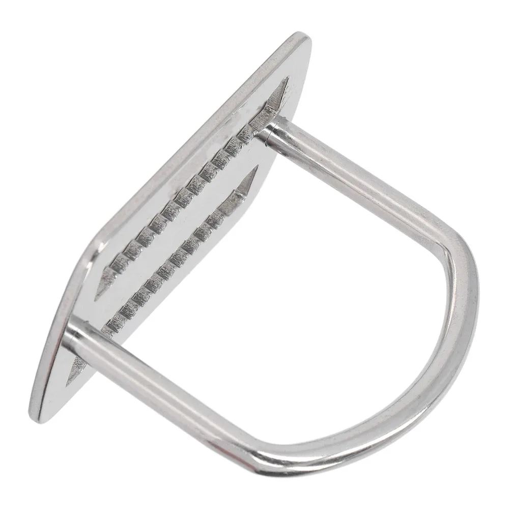 2PCS 316 Stainless Steel D Ring Webbing Harness Belt Retainer D Ring Diving Buckle D Ring Belt Slide Keeper Stopper