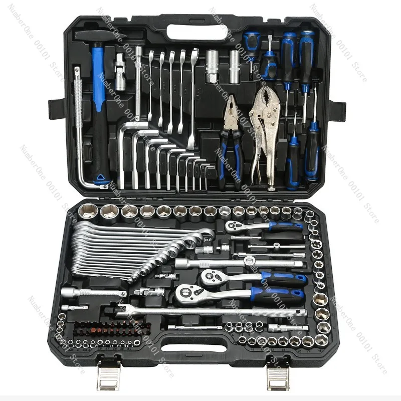 Professional Socket Wrench Set Auto Repair Tool Kit Quick Release Ratchet Spanner Combination Hand Tools Portable Car Emergency