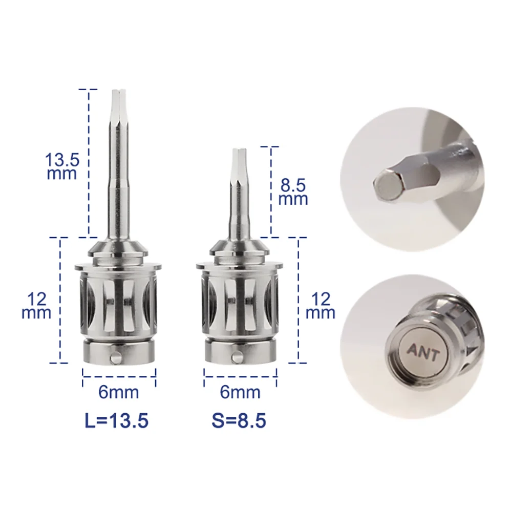 AI-TW Implantat Drehmomentschlüssel ANT/1,0 Hex/1,2 Hex/1,27 Hex/1,4 Hex/NOB R155/ITI R165 Dental Ersatzteile 1 stücke Lange + 1 stücke Kurze