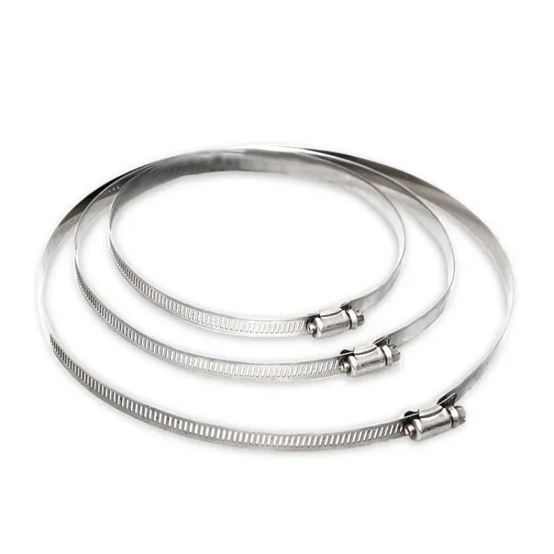 Stainless Steel Hose Clamp Hoop Diameter 100/200/300/400mm for Pipe Pole Mount Bracket