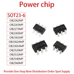 OB2262MP OB2263MP OB2273MP OB2283MP OB2361MP OB2362AMP OB2365AMP OB2520MP OB2532MP OB2540MP OB2560MP Power chip SOT23-6 5PCS