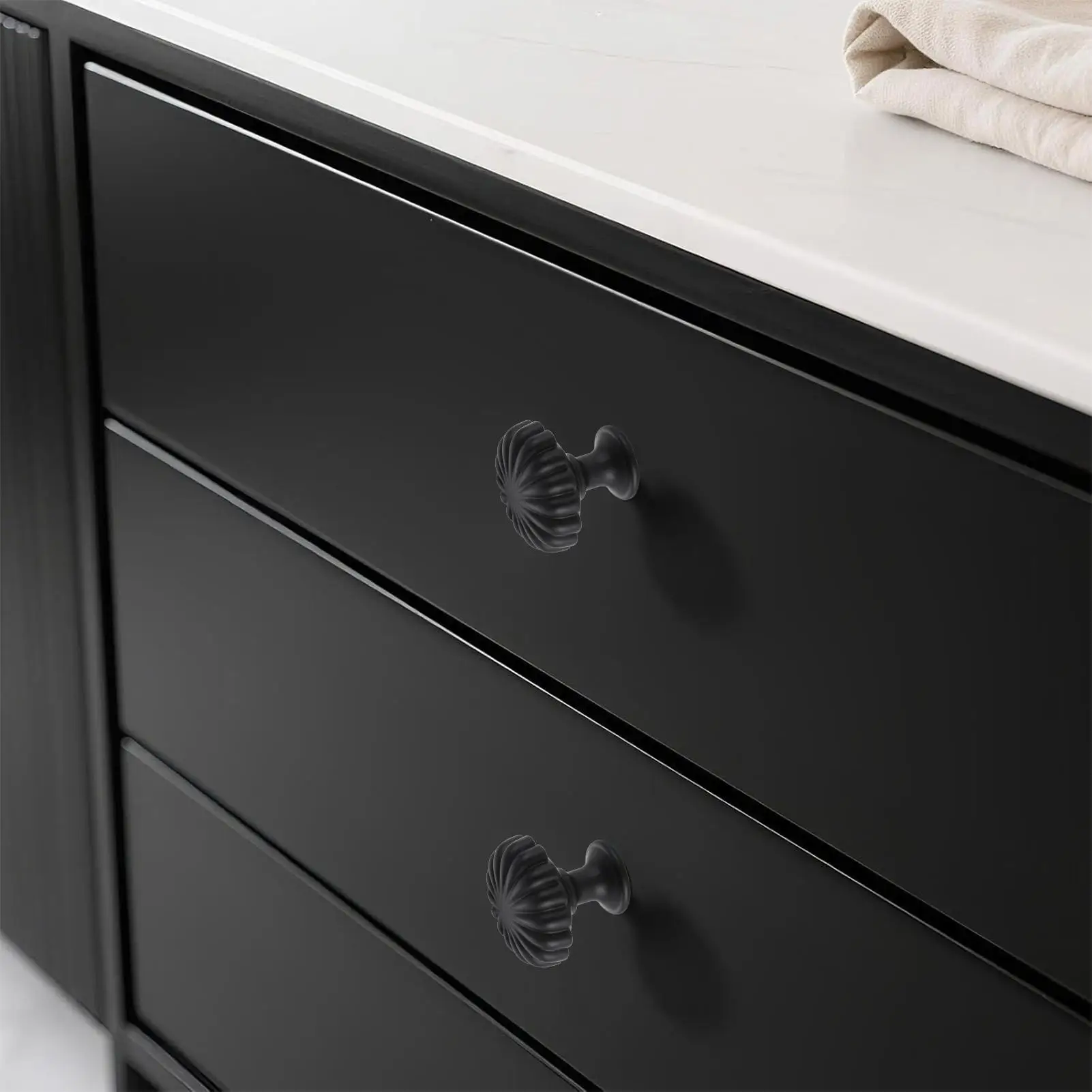 Perillas de gabinete, 10 piezas, perillas de armario de calabaza, herrajes de armario redondos antiguos de aleación de Zinc para muebles de baño, reforma del hogar