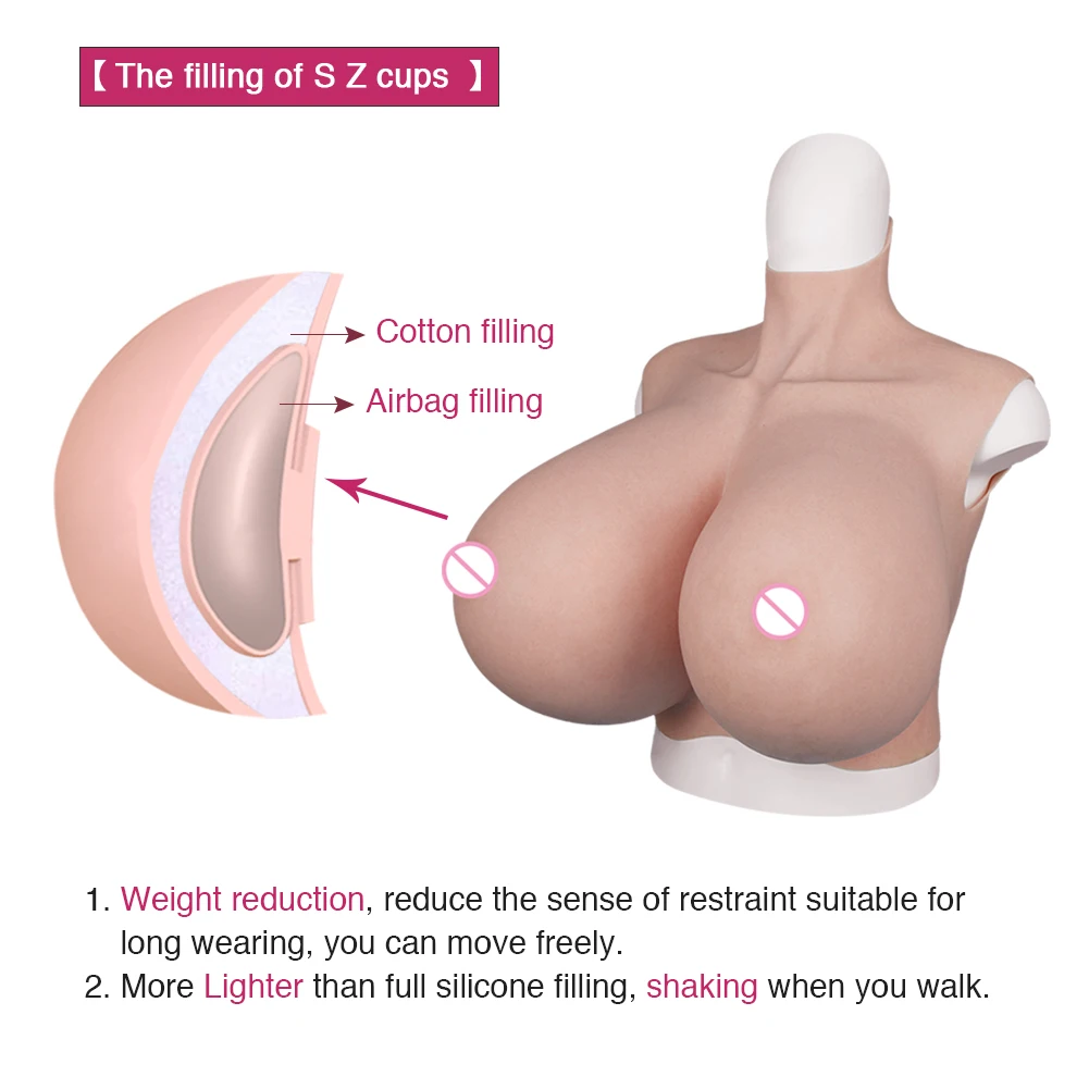 Dokier Realistic Fake Boobs Large Silicone Breast Form for Crossdresser Transgender Shemale Drag Queen Crossdressing S Z Cup