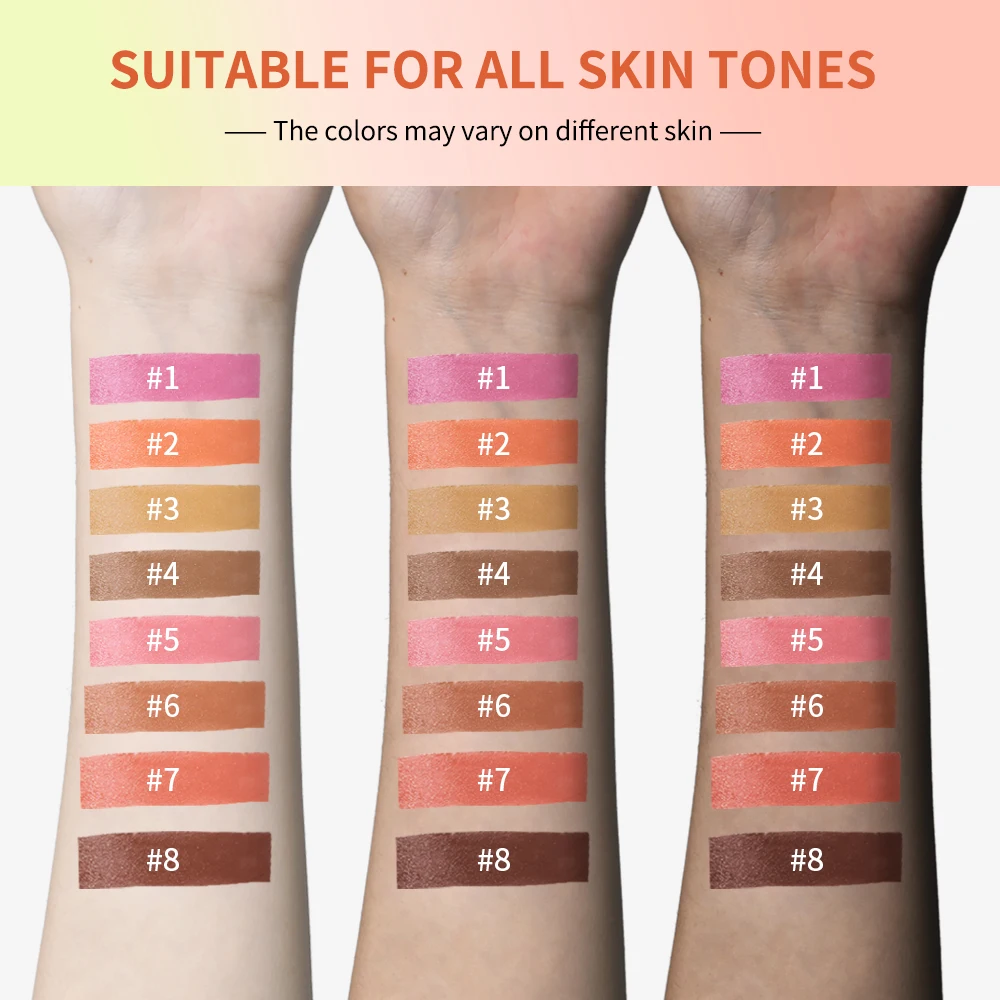 8-Color Cream Blush Palette 6