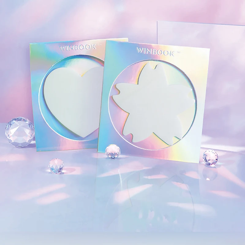 50Sheets PET Transparent Note Sticker Waterproof Posted Sticky Note Pads Notepads Journal School Stationery Office Supplies