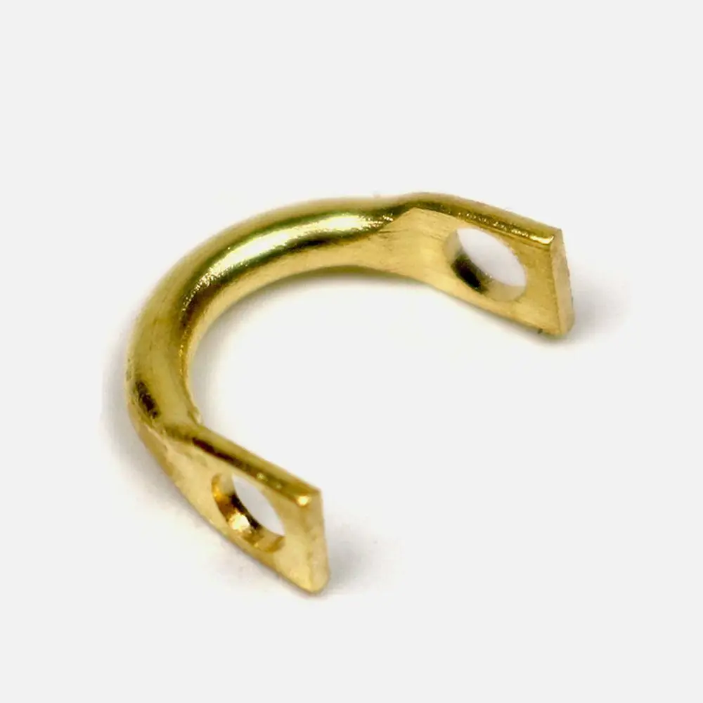 High Quality 4 Size Easy-Spin Clevises Easy Spin Brass U-Shaped Fishing Lures Accessories Durable Sliver/Gold Fishing Spinner image 2