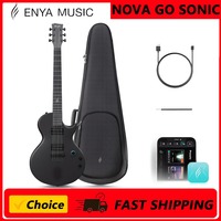 Enya Electric Guitar Nova Go Sonic Smart Electric Carbon Fiber Guitarra with 10W Wireless Speaker, Onboard Presets, All-in-One