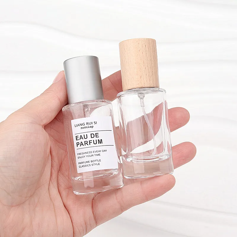 

5/10/20pcs Spary bottles Wooden Cap High-grade Frosted Glass Perfume Sub Bottled Makeup Water Mist Empty Bottle Wholesale