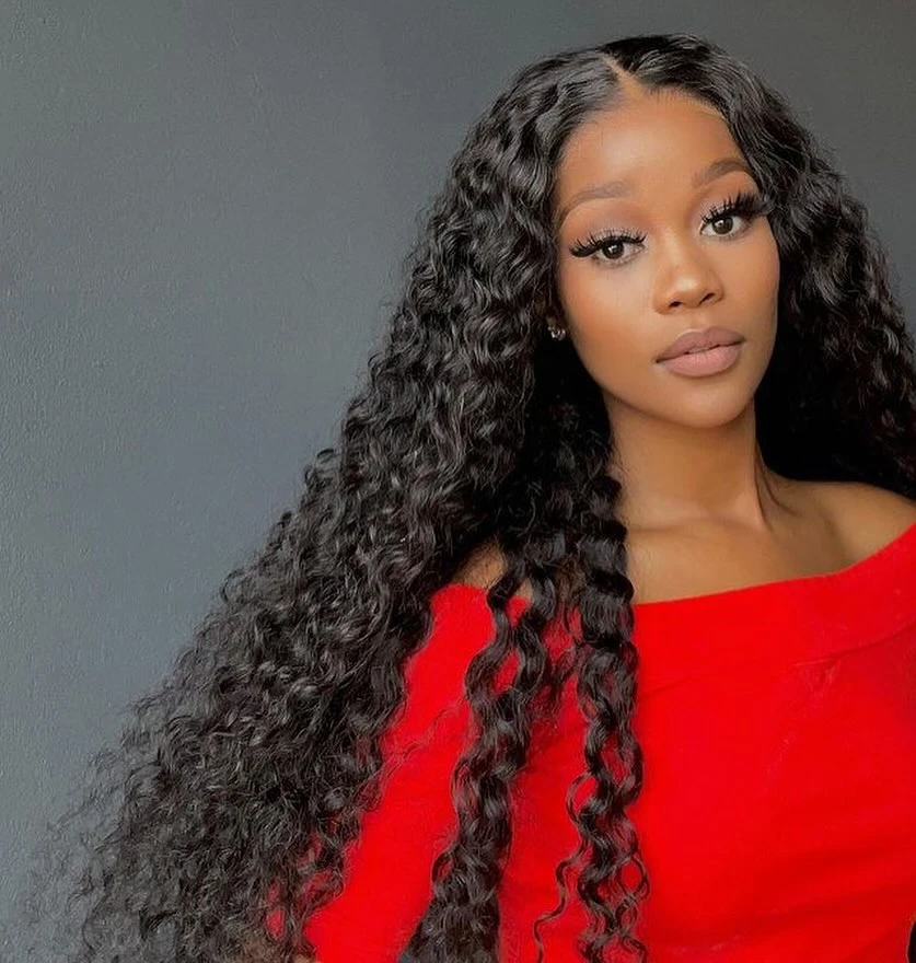 13x6 HD الدانتيل الجبهة الباروكات مجعد موجة جيري البورمية 4x4 إغلاق شعر مستعار 100% شعر الإنسان قبل قطعها البرازيلي نمط 13x4 الباروكات الأمامية #4