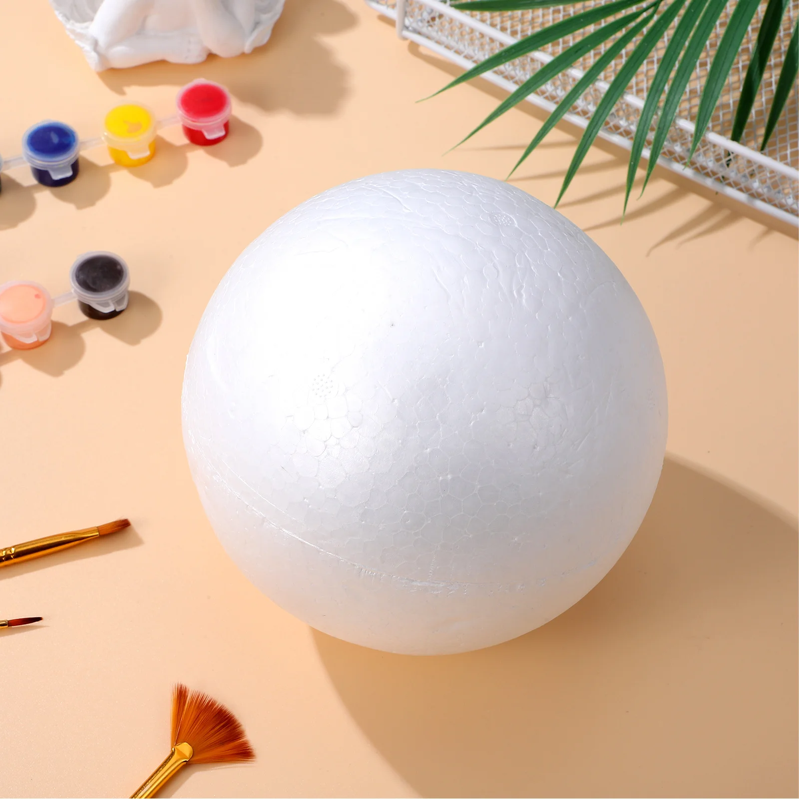 

3Pcs White Craft Balls 15Cm DIY Christmas Ornament Painting Craft Material Preschool Church Kindergarten Activities