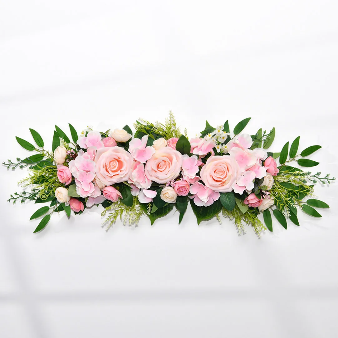 Artificial Wedding Arch Flower Wedding Garland Silk Flower Row Wedding Table Centerpiece Floral Backdrop Wall Arch Decoration Pa