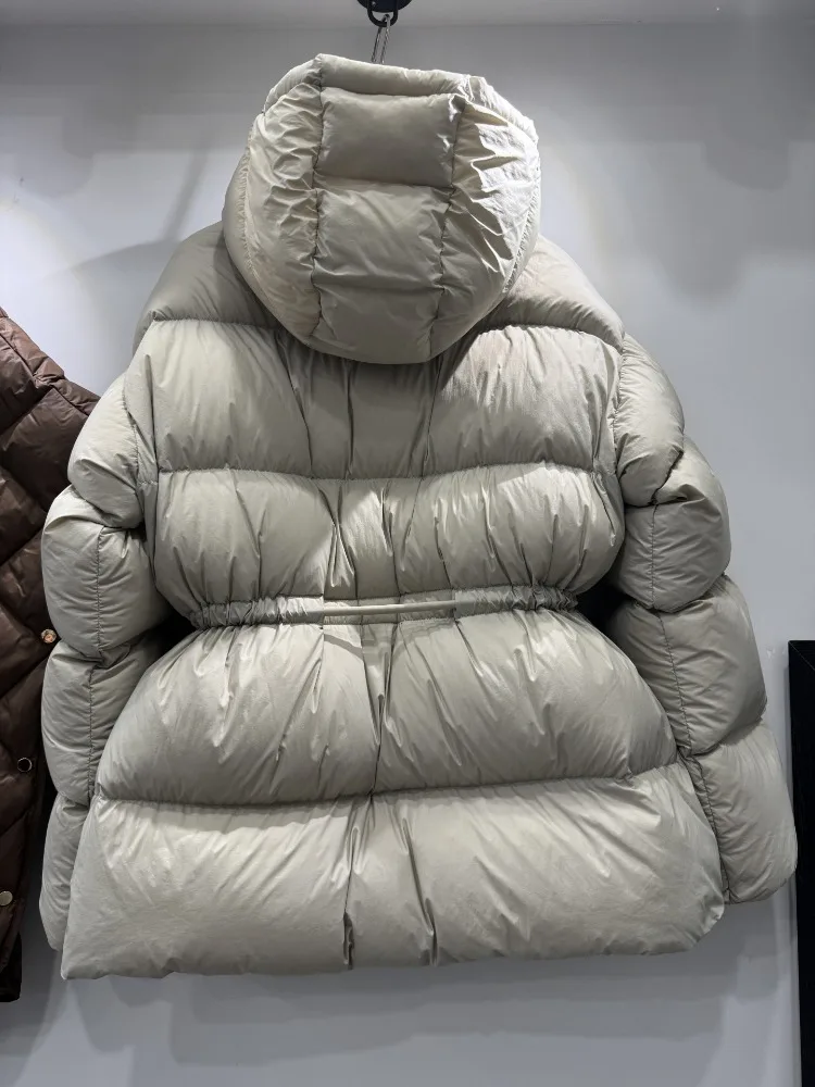 Women's clothing Down jacket New style Short style Winter Hooded Loose fit Duck down Thickened Warm Outerwear jackets for women