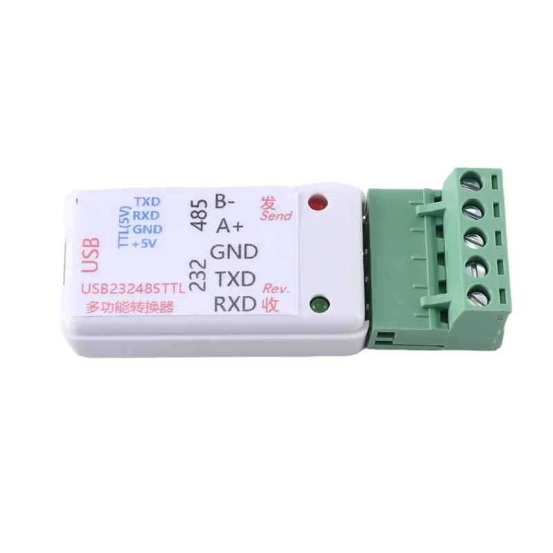 Leading-3 In1 USB 232 485 TO RS485 / USB TO RS232 / 232 TO 485 Converter Adapter Ch340 W/LED For WIN7,Linux PLC Access Control