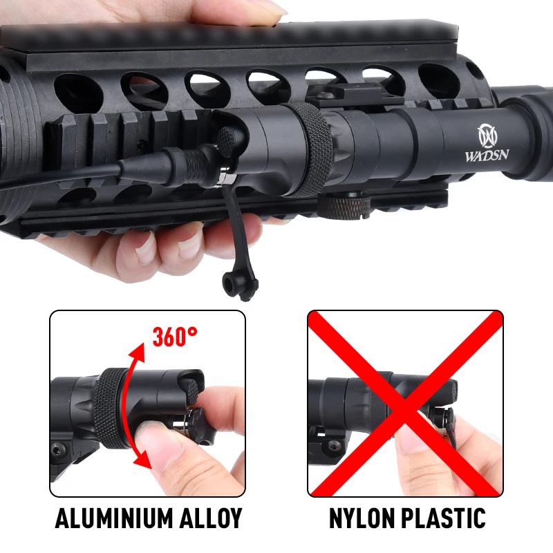 WADSN linterna táctica Surefire PLH-V2 para airsoft con interruptor de presión - imagen 3