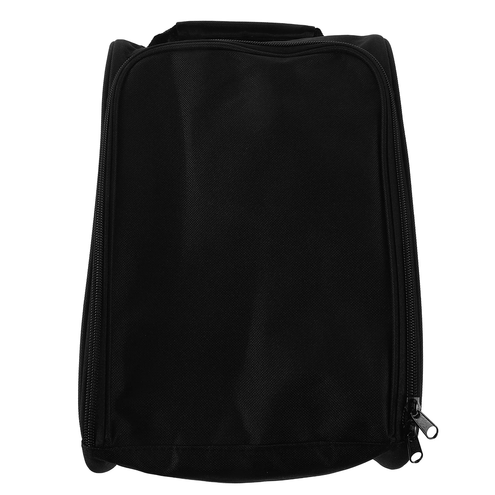 Golf Shoe Bag Zippered Carrier with Strap Handle Side Ventilation for Socks Tees Sports Golf Baseball Soccer Accessory Organizer