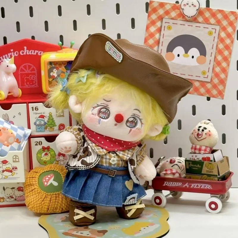 

Хлопковая одежда для кукол 20 см, набор без атрибутов, милая ковбойская одежда для кукол