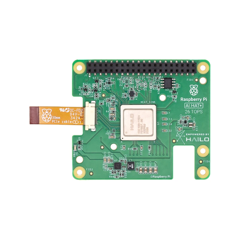 Official Original Raspberry PI AI HAT+ For Raspberry Pi 5, High-performance Artificial Intelligence,Optional Model 13TOPS/26TOPS