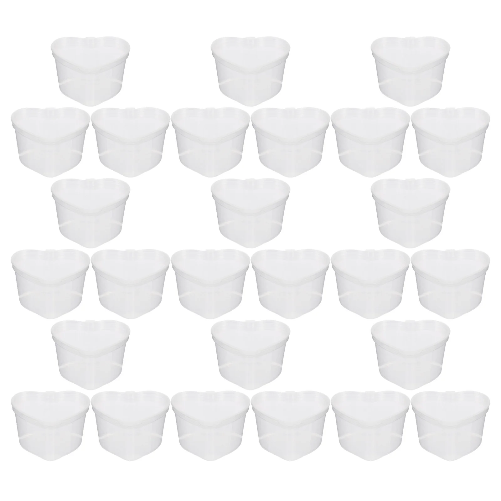 

50Pcs 50Ml Clear Plastic Storage Containers with Lids Waterproof Transparent Spice Jars Reusable Bpa Free Sauce Cups for Kitchen
