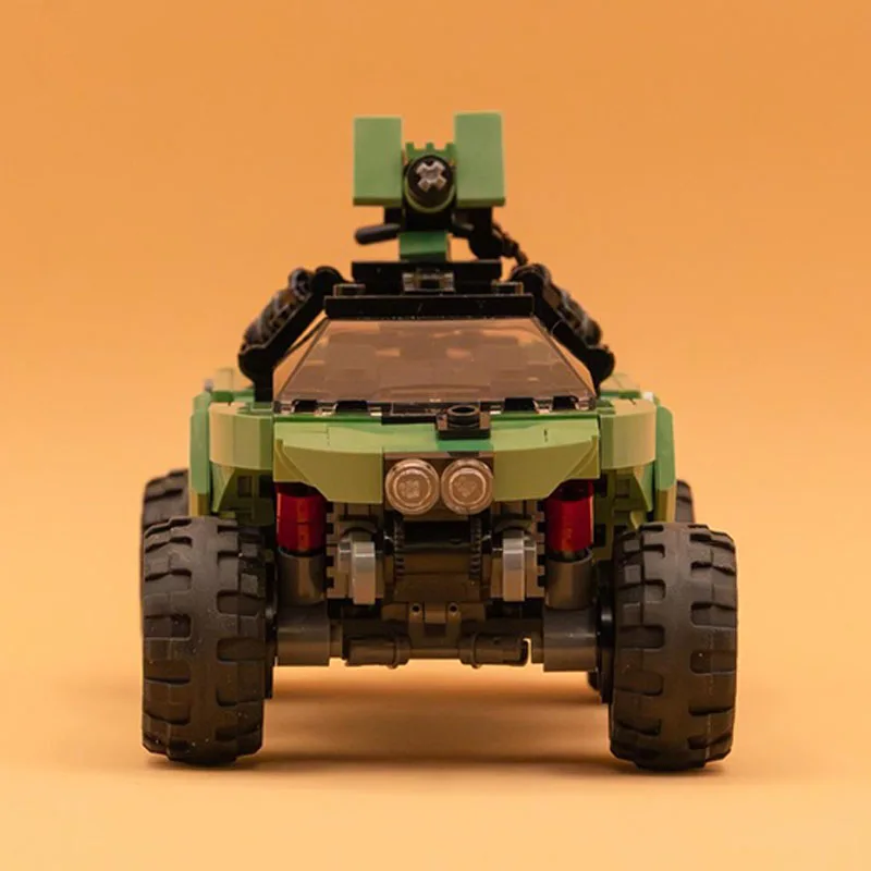 395PCS Warthog Military Car Off Road Artillery Vehicle Model MOC Building Blocks Bricks Assembly Creative Toy Boy Kids Gift