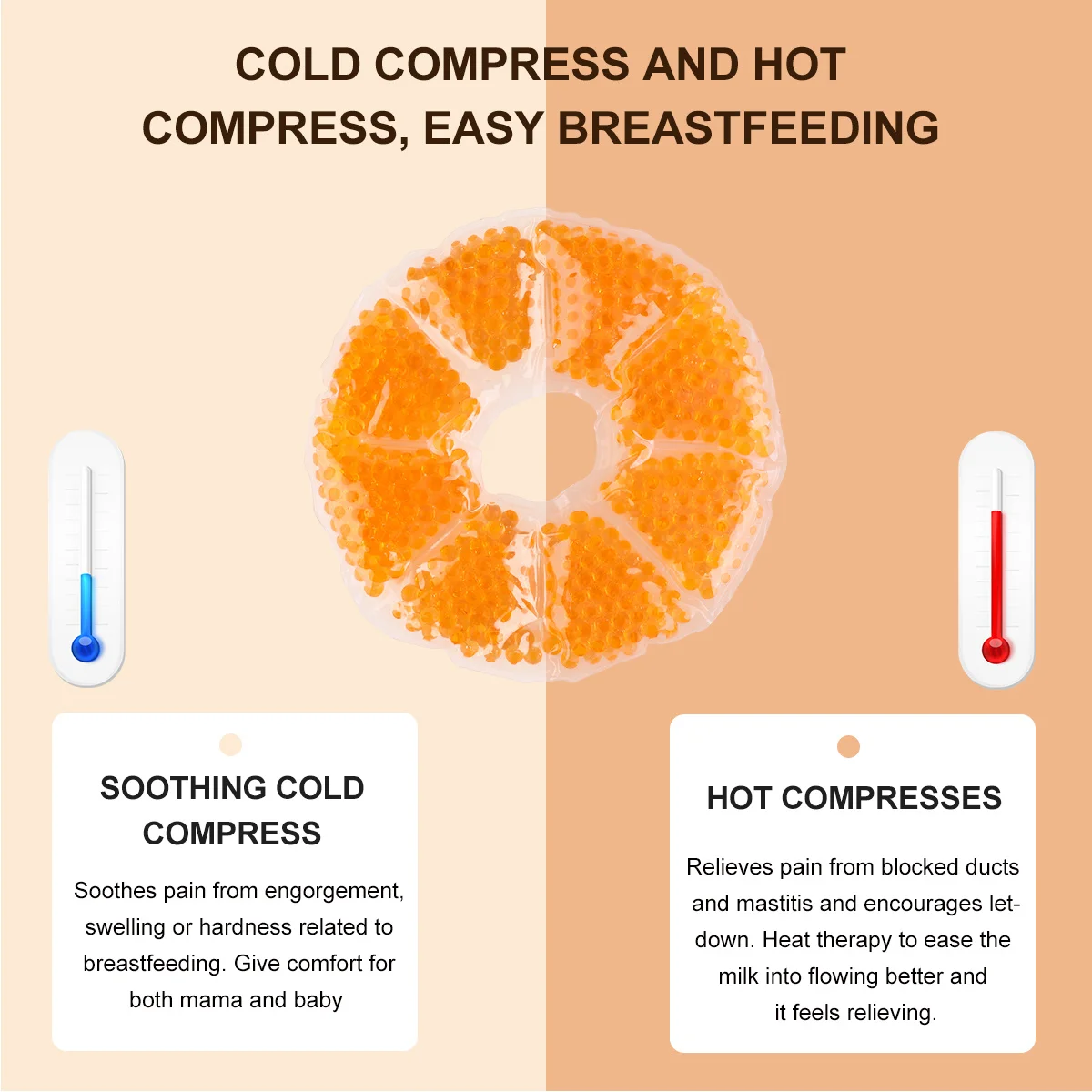 2 pçs pacotes de gel de mama pacote de gelo almofadas de enfermagem terapia quente fria amamentação alívio da dor reforço terapia almofadas