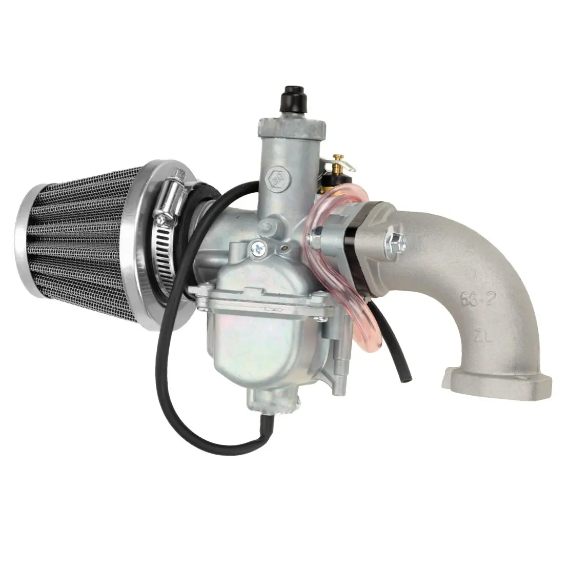 

26mm Carburetor With Silver Air Filter Fit for 110cc 125cc 140cc Pit Dirt Bike CRF SSR Lifan YX