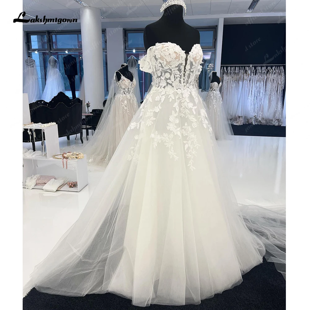 Lakshmigown Off The Shoulder Bridal Beach Wedding Gowns for Women SWEETHEART A Line Boho Wedding Dresses 2024 Brautkleid