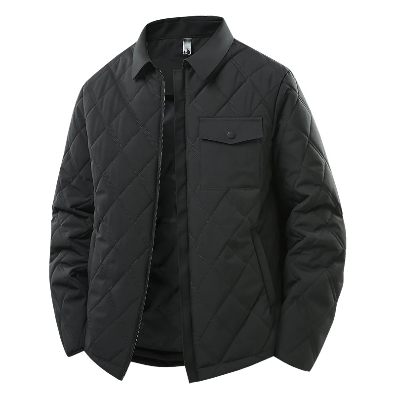 New Style All-match Parkas for Men Comfortable Thicken Warm Male Clothes Fashion Turn-down Collar Cotton Jackets Winter Casual
