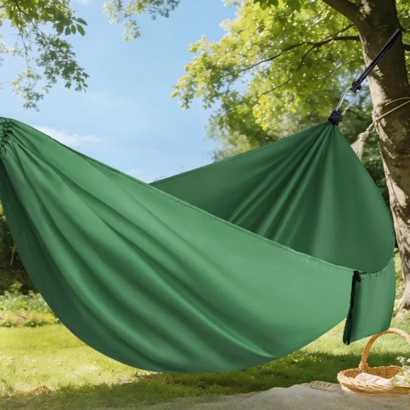 Extra Large and Extra Hammock Wide Safety Anti Rollover Outdoor Leisure Hammocks Color Block Thickened Children's Cradle Swings