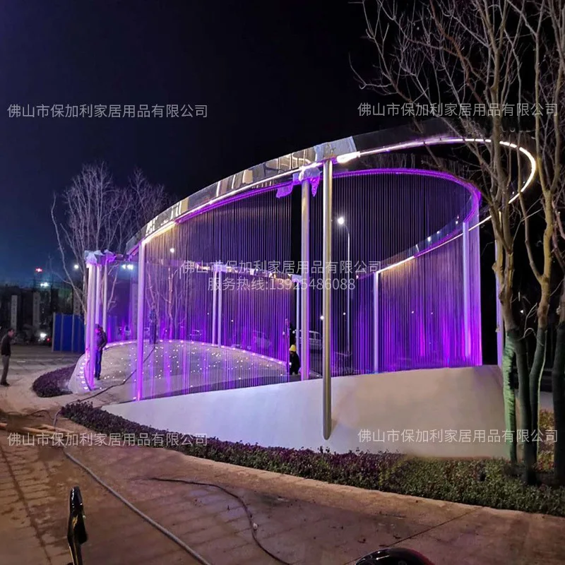 Customized. Curtain Subareas Screens Pull Line Bath Curtain Digital Curtain Wall Pull Line Waterfall Optical F