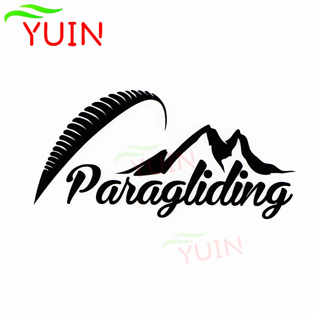 YUIN Creative Car Sticker Paraglider Art Sports Cars Applique Fashion Body Decoration PVC Waterproof Sunscreen Auto Decal