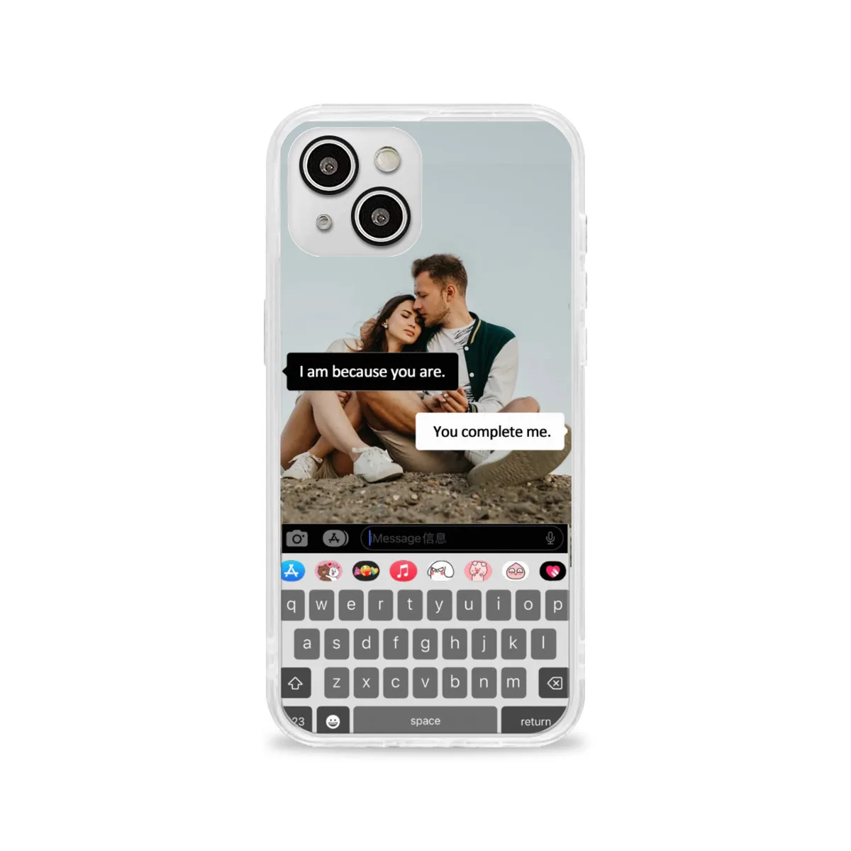 حالة الهاتف المخصصة شخصية نمط مخصص ونص هدية رومانسية الذكرى الأسرة زوجين صديق الحيوانات الأليفة #2