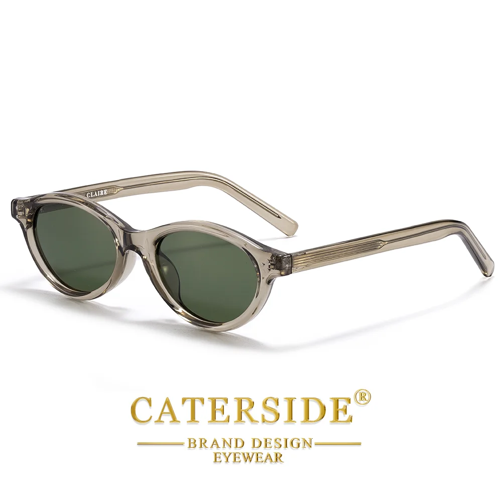 CATERSIDE Neue Modische Polarisierte Sonnenbrille für Herren, Tr-90 Ovale Sonnenbrille für Damen, Outdoor- und Reisebrille im Cat-Eye-Stil, UV400-Schutz – Detail 7