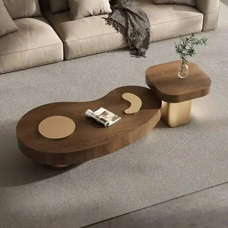 

Маленький винтажный журнальный столик премиум-класса, роскошный эстетический элегантный журнальный столик, классический столик для красоты, мебель для салона, дома