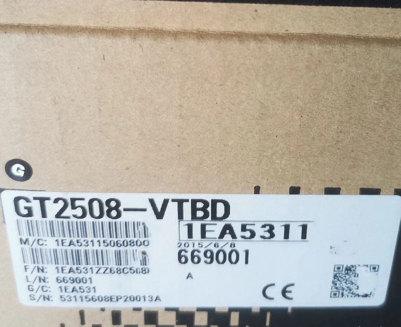 NEW GT2508-VTBD  In the warehouse ready for delivery  one