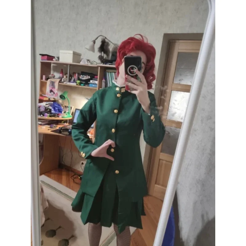 2020 Anime Characters Kakyoin Noriaki Women cosplay costume Custom Made Halloween Carnival Party Men And Wigs