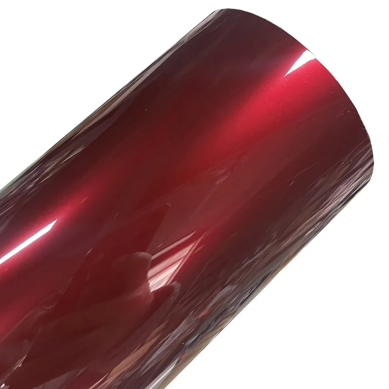 

ПЭТ глянцевая жидкая металлическая кроваво-красная виниловая наклейка DIY самоклеящаяся наклейка автомобильная пленка
