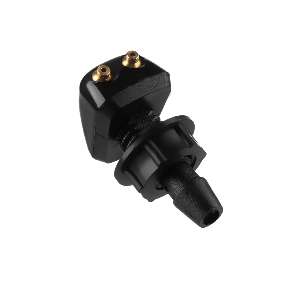 2x Universal Front Windshield Washer Wiper Nozzle Sprayer Sprinkler Water Spout Outlet For Toyota Mazda Hyundai