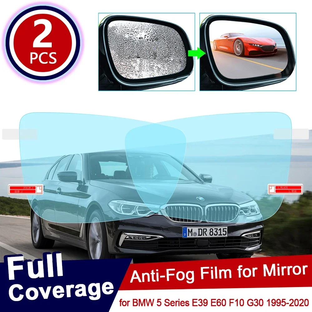 for BMW 5 Series BMW E39 E60 F10 G30 Full Cover Anti Fog Film Rearview Mirror Rainproof Accessories 520i 525i 530i 535GT 520d M