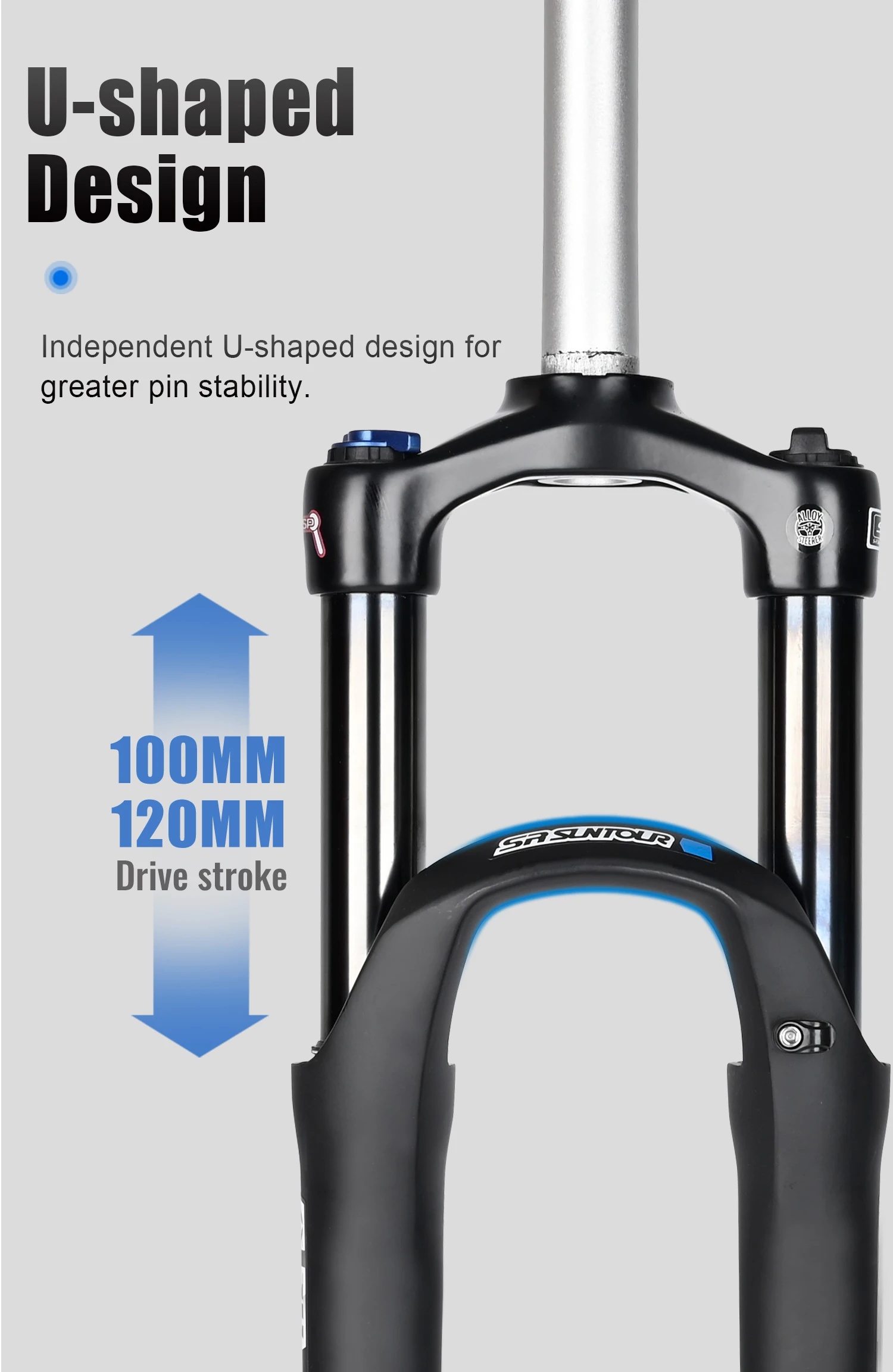 SR SUNTOUR XCR 29er AIR 100㎜QR 120㎜ SR SUNTOUR XCR Widelec do rowerów górskich 120mm Travel QR 100x9MM