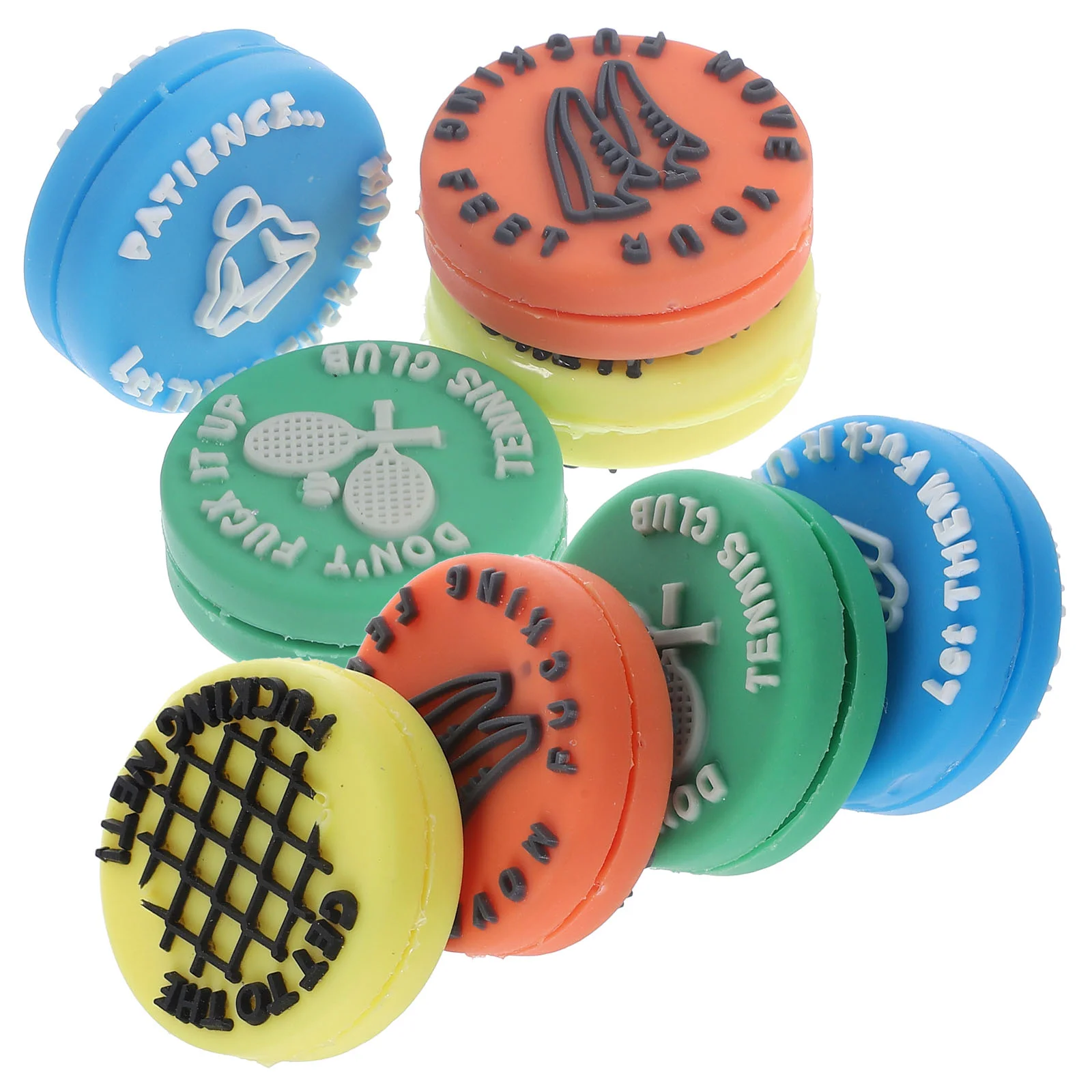 

8 Pcs Tennis Racket Shock Absorber Absorbers Silicone Damper Dampener Vibration Racquet Dampeners Accessories