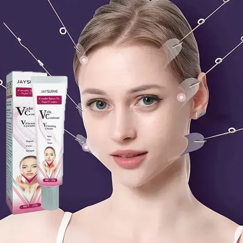 

V-Shape Face Cream Reduce Face Puffiness Improve Skin Elasticity Slimming the Face Shaping Massage Lift and Tighten Skin Serum