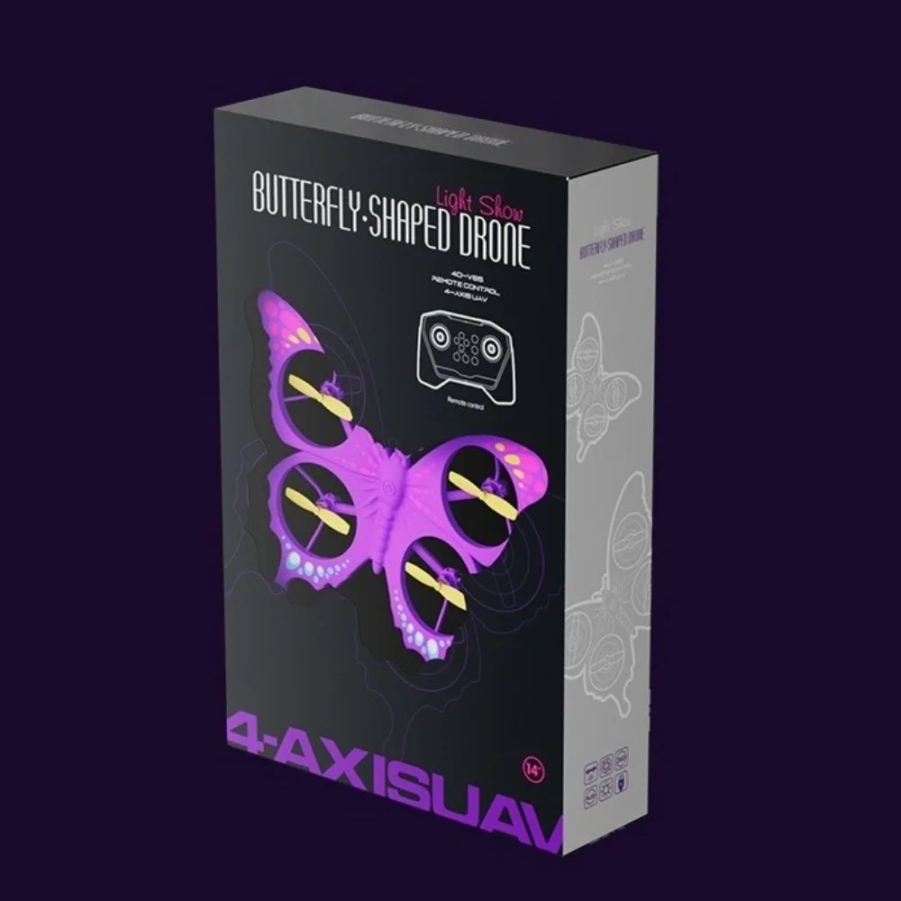 Airplane Model Glitter Butterfly Butterfly Airplane 2.4GHz Foam Remote Control Aircraft Gravity Sensing RC RC Plane Boys/irls