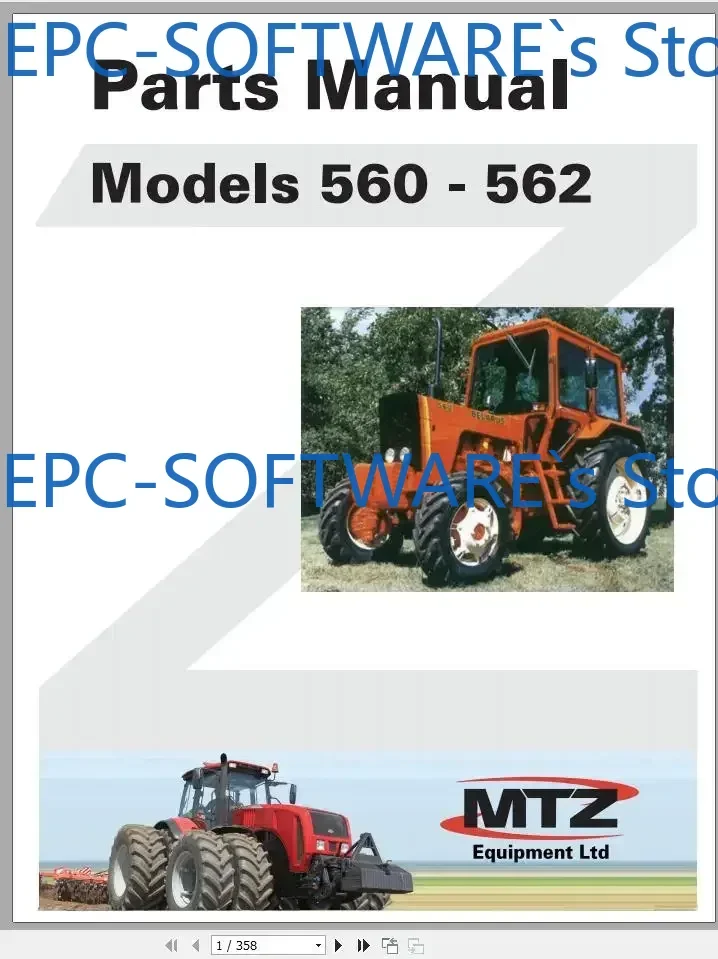 

EPC-SOFTWARE Belarus Деревенский сельскохозяйственный трактор 4,17 ГБ PDF-каталог запчастей, обслуживание, руководство по манипулятору