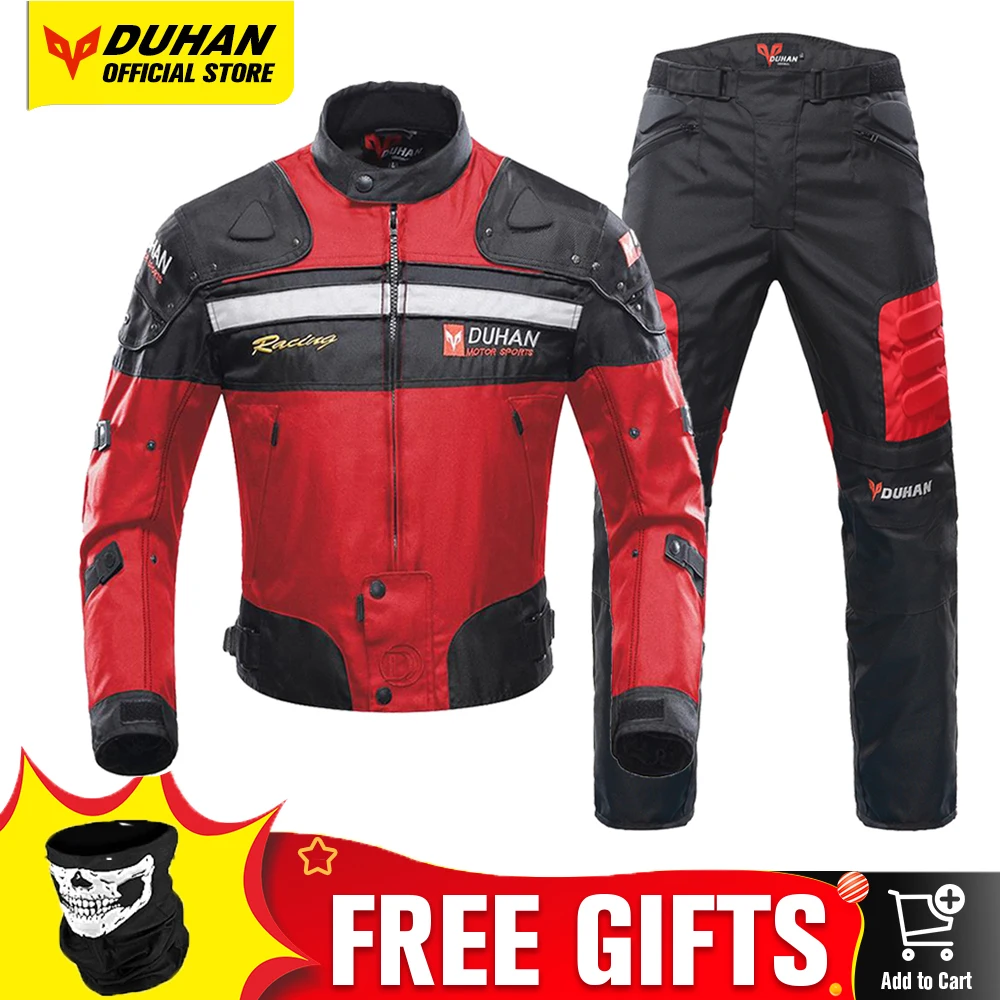 

DUHAN Cold-proof Motorcycle Jacket Moto Protector Motorbike Jacket Motocross Cycling jacket Touring Clothing The Four Seasons