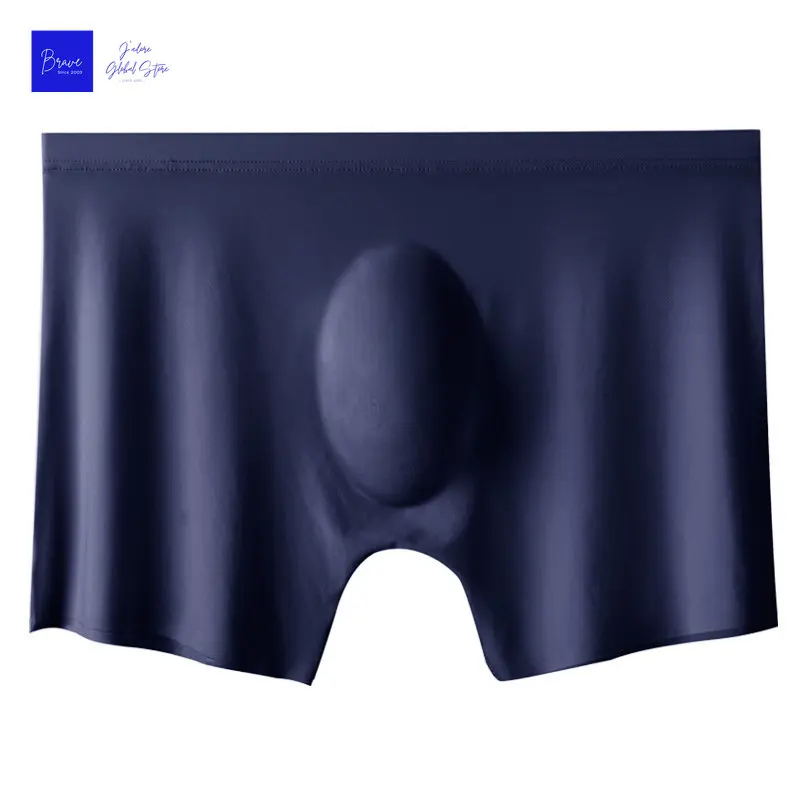 1pc Heren Boxers Shorts Ijs Zijde Mannen Slipje Naadloze Sexy Ondergoed Man Onderbroek Slipje Mannelijke Antibacteriële Ademende Slips