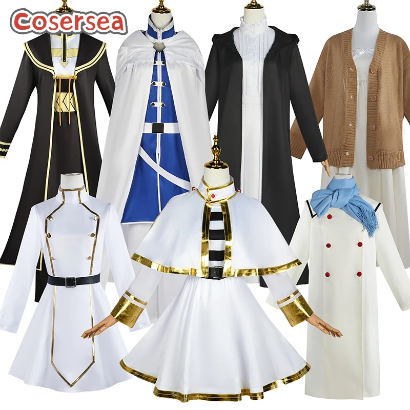 

Cosersea Frieren Cosplay Costume Frieren: Beyond Journey's End Frieren Himmel Heiter Fern Stark Halloween Uniform Outfit Fullset